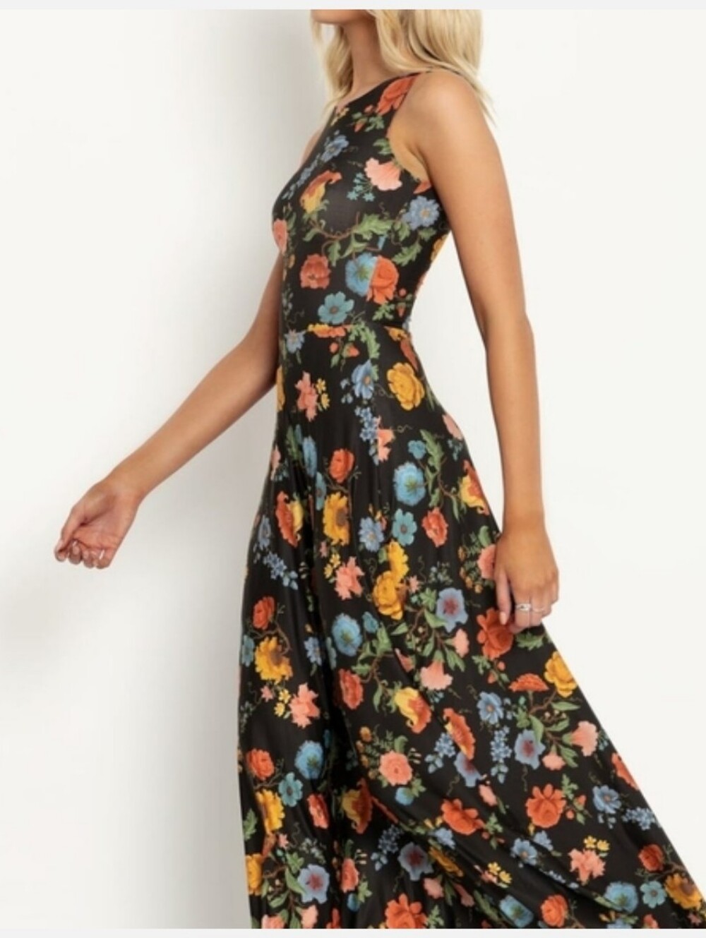 Vintage Flowers Princess Maxi Dress - Limited Blackmilk Large - Picture 2 of 7